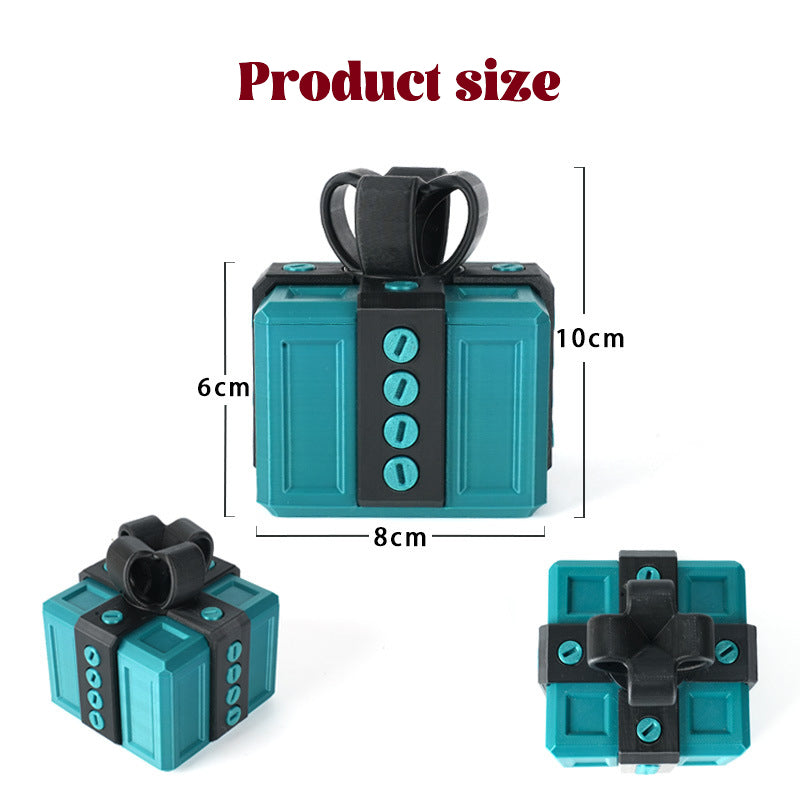 Annoying gift box: a prank middle finger that pops out. A novel and interesting prank toy for adults.