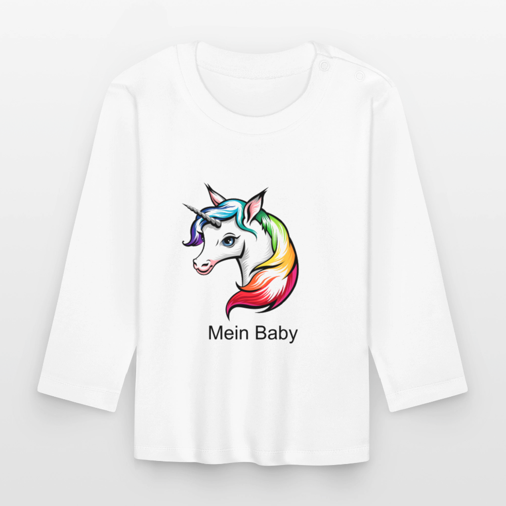 Baby Langarmshirt - Weiß
