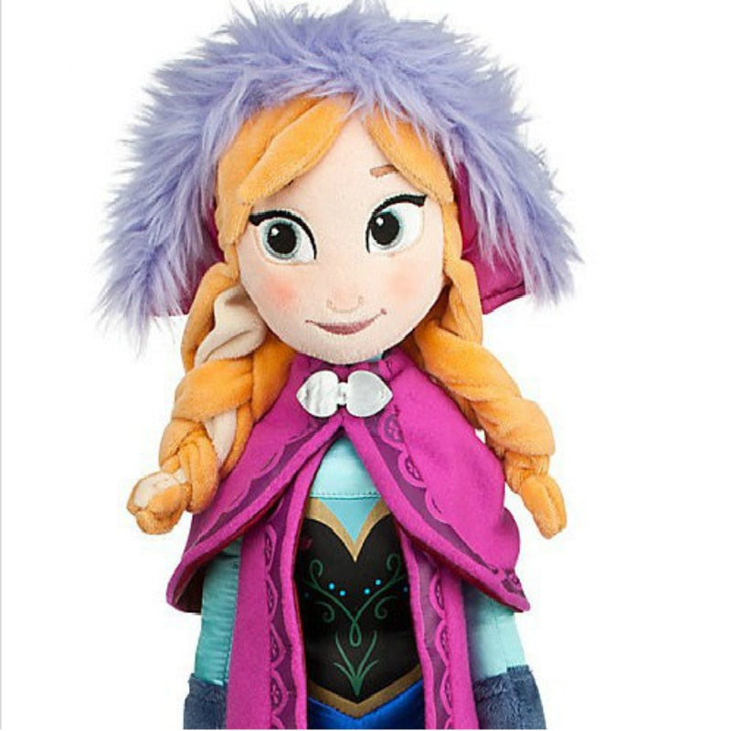 50 CM Frozen Anna Elsa Dolls Snow Queen Princess Anna Elsa Doll Toys Stuffed Frozen Plush Kids Toys Birthday Christmas Gift