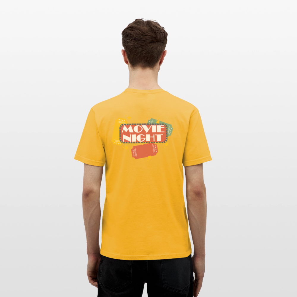 Männer T-Shirt Movie Night - Gelb