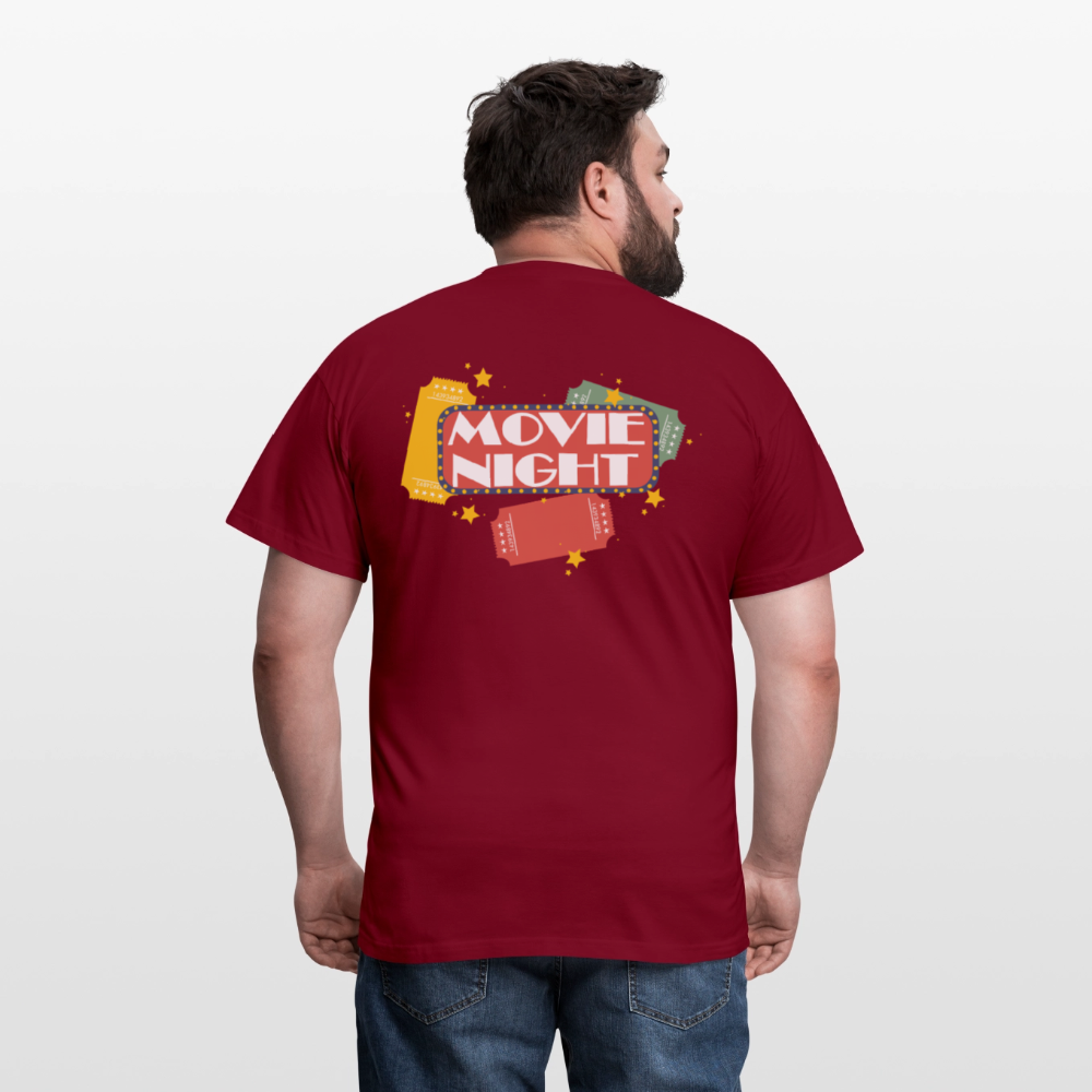 Männer T-Shirt Movie Night - Ziegelrot