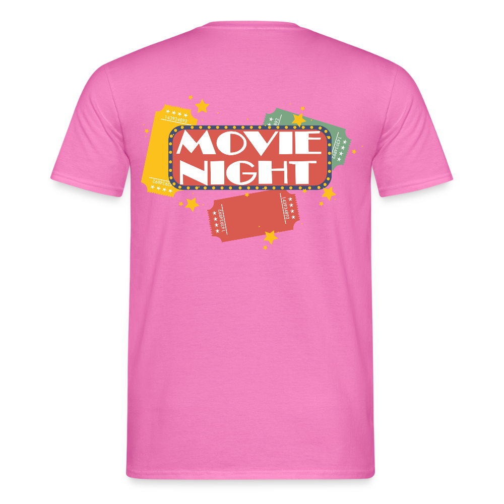 Männer T-Shirt Movie Night - Pink