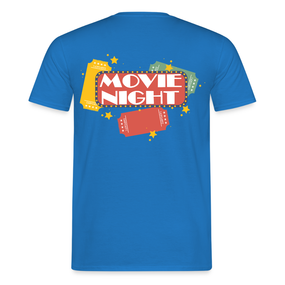 Männer T-Shirt Movie Night - Royalblau
