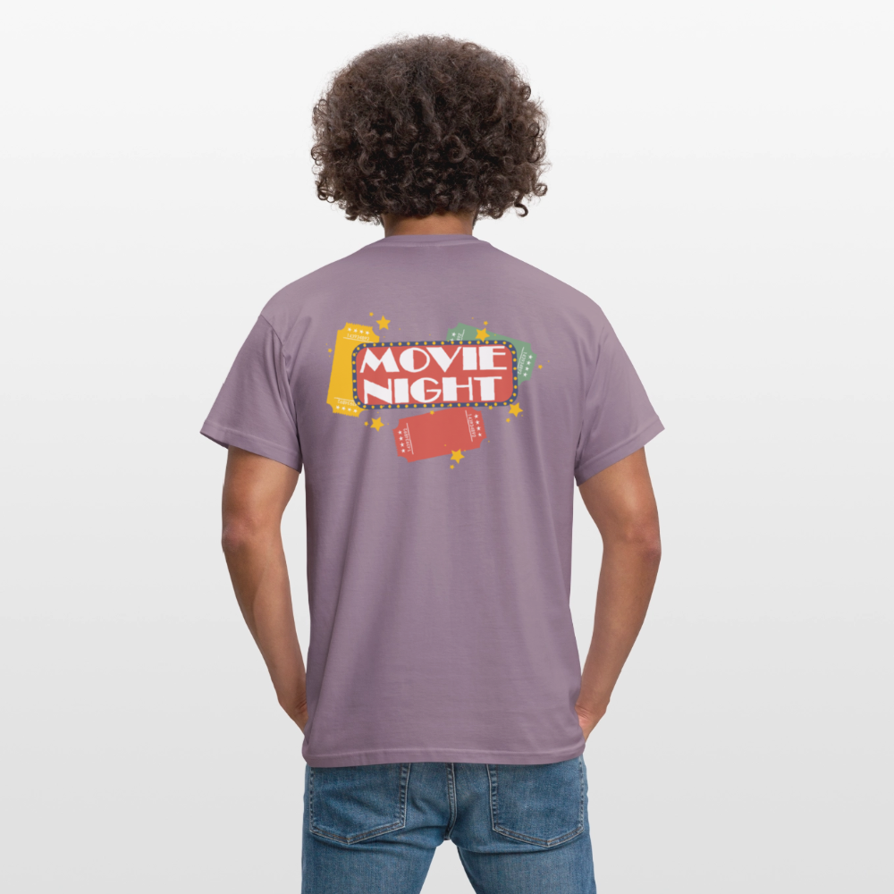 Männer T-Shirt Movie Night - Lilagrau 