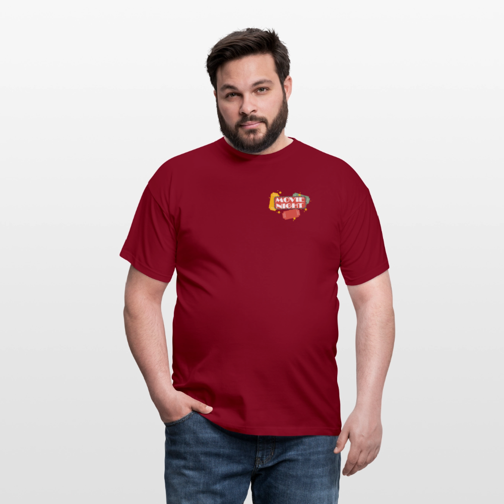 Männer T-Shirt Movie Night - Ziegelrot