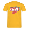Männer T-Shirt Movie Night - Gelb