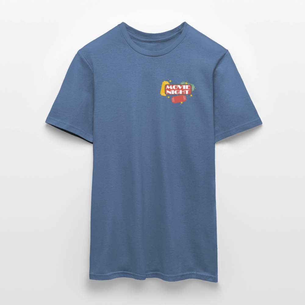 Männer T-Shirt Movie Night - Taubenblau 