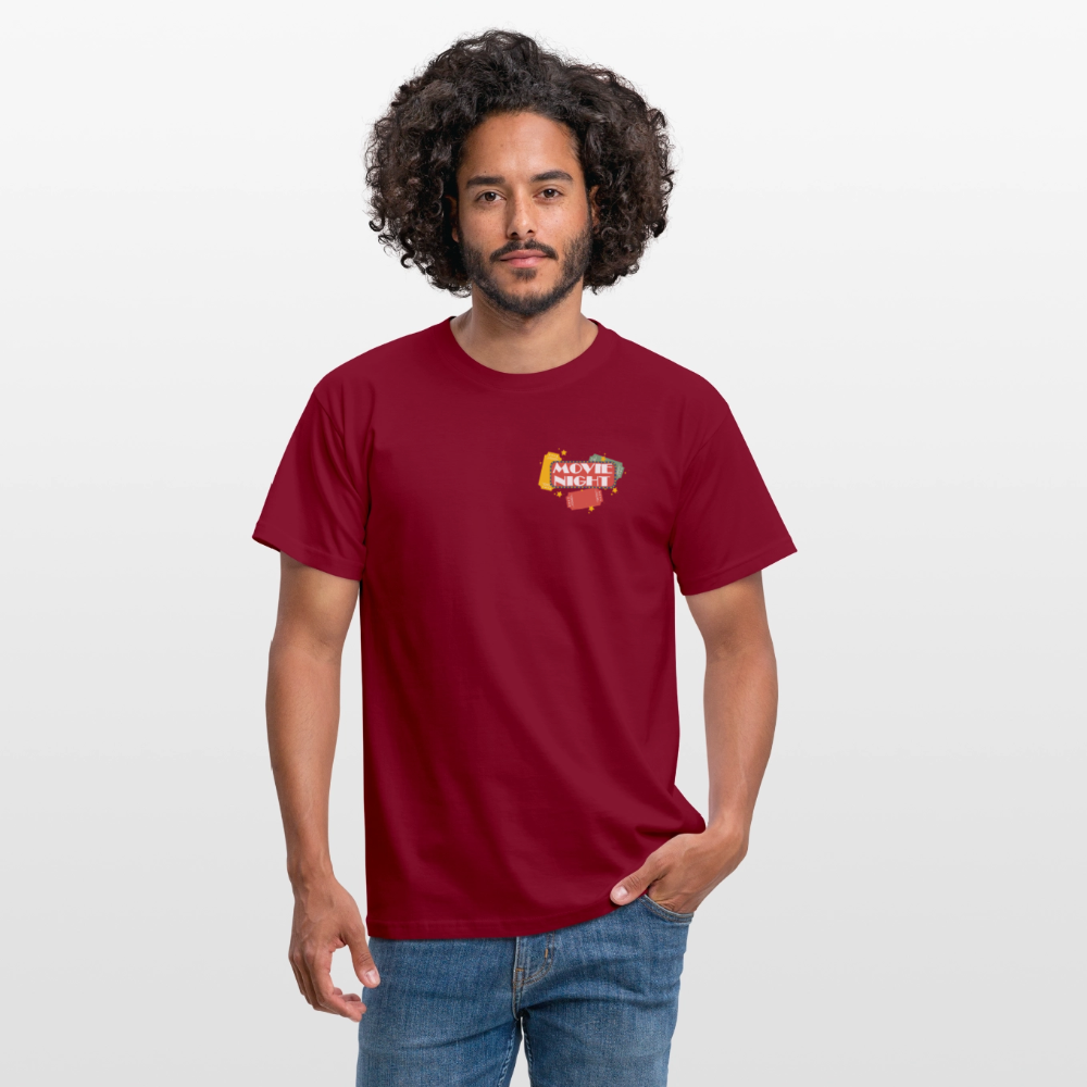 Männer T-Shirt Movie Night - Ziegelrot