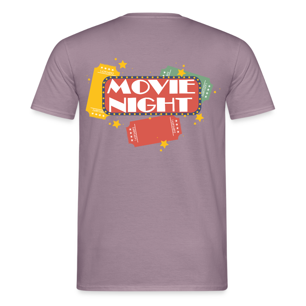 Männer T-Shirt Movie Night - Lilagrau 