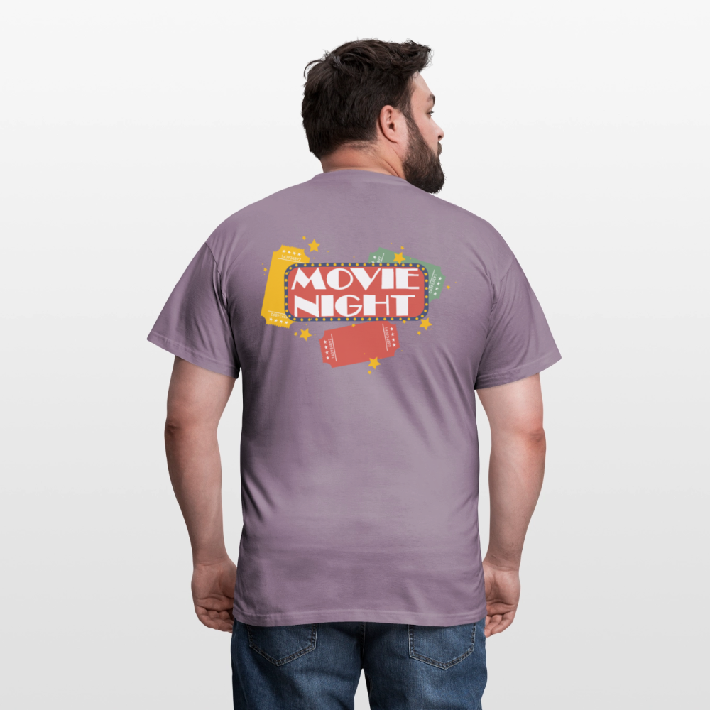 Männer T-Shirt Movie Night - Lilagrau 
