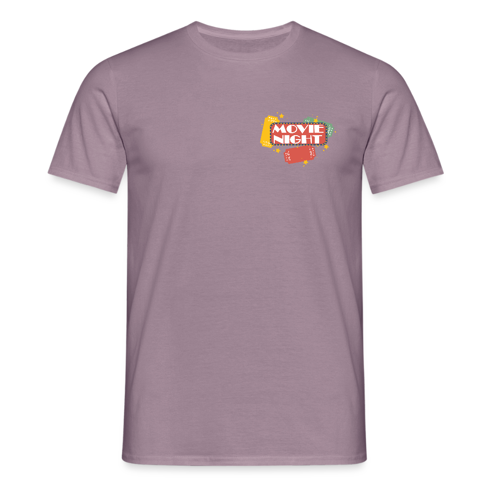 Männer T-Shirt Movie Night - Lilagrau 