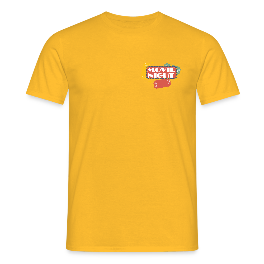 Männer T-Shirt Movie Night - Gelb