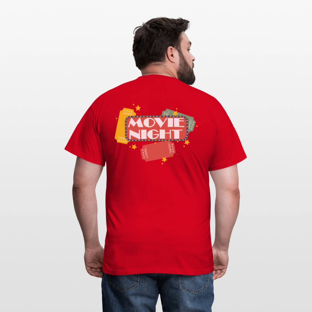 Männer T-Shirt Movie Night - Rot