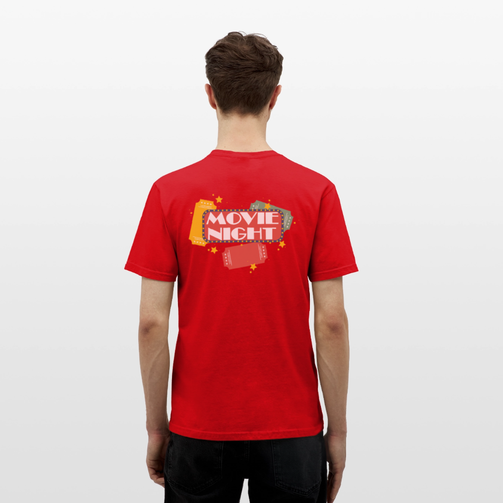 Männer T-Shirt Movie Night - Rot