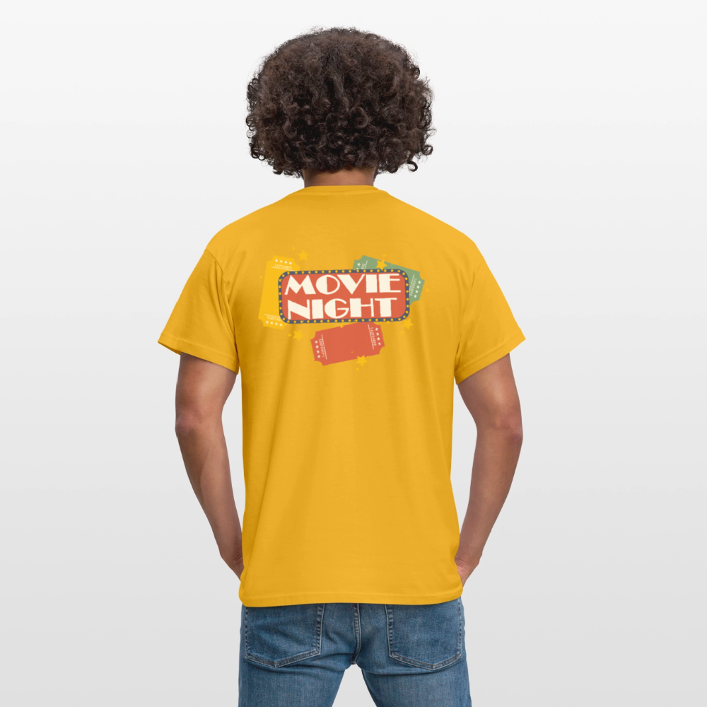 Männer T-Shirt Movie Night - Gelb