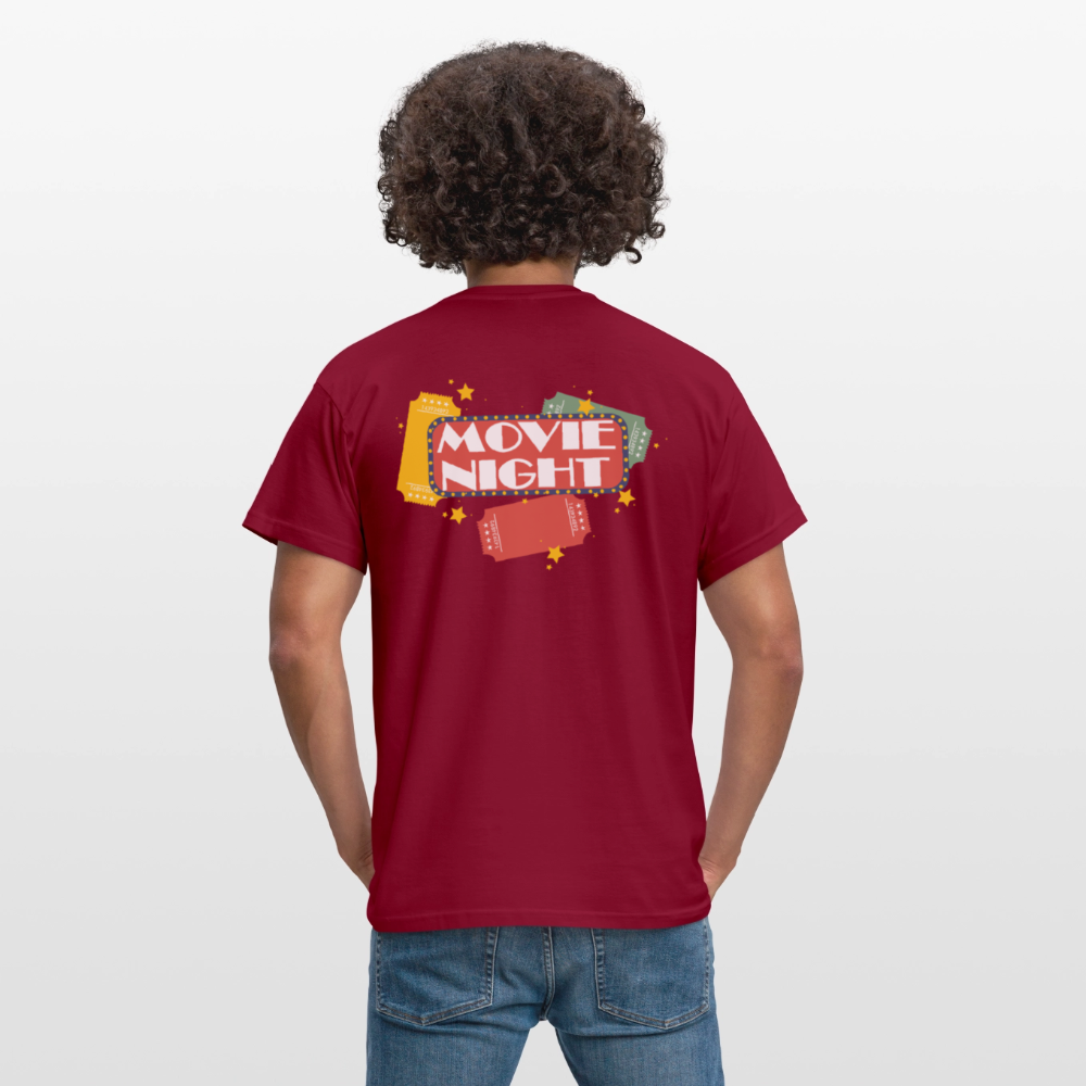 Männer T-Shirt Movie Night - Ziegelrot