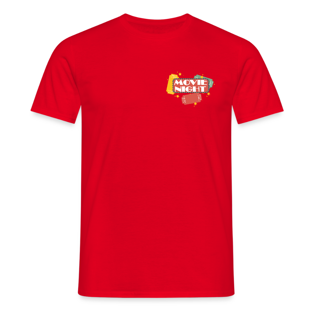 Männer T-Shirt Movie Night - Rot