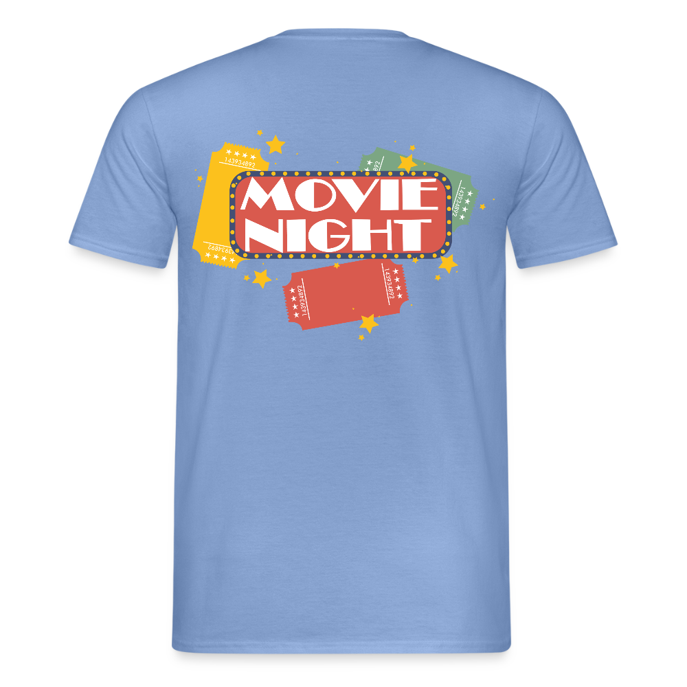 Männer T-Shirt Movie Night - carolina blue