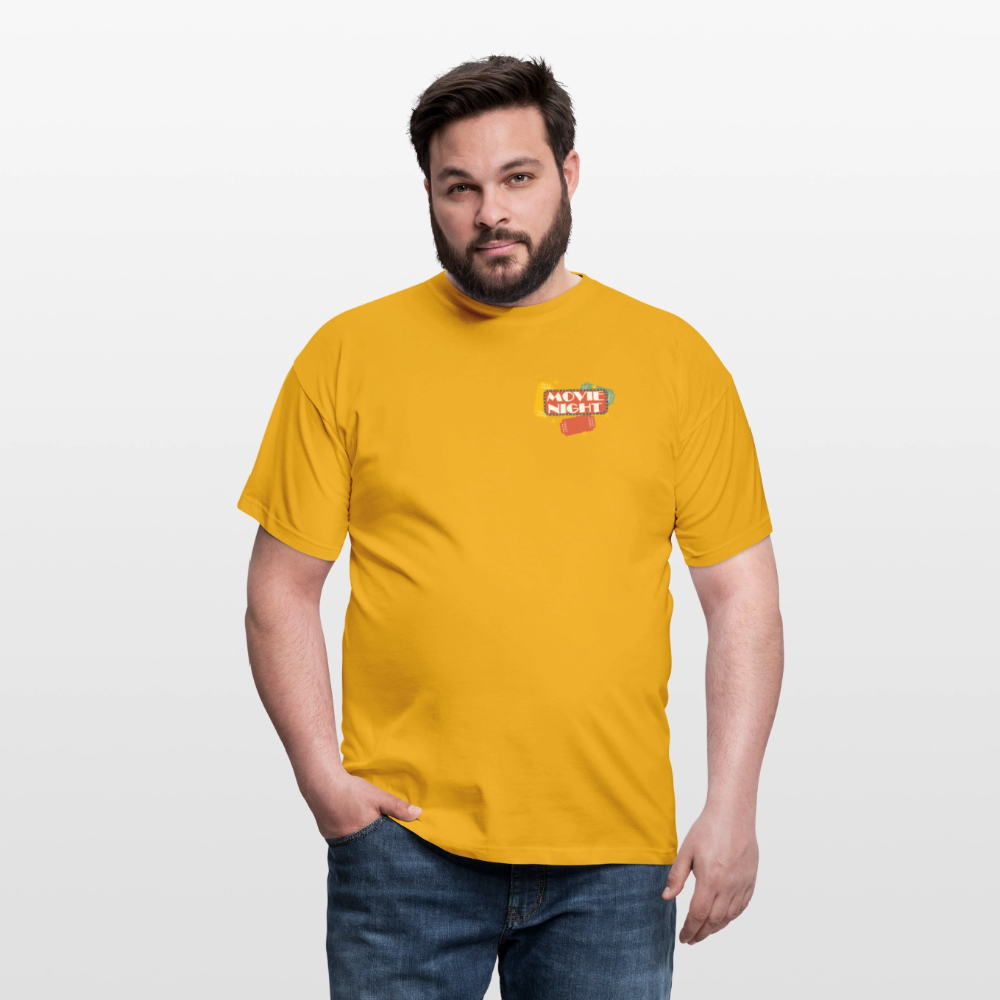 Männer T-Shirt Movie Night - Gelb