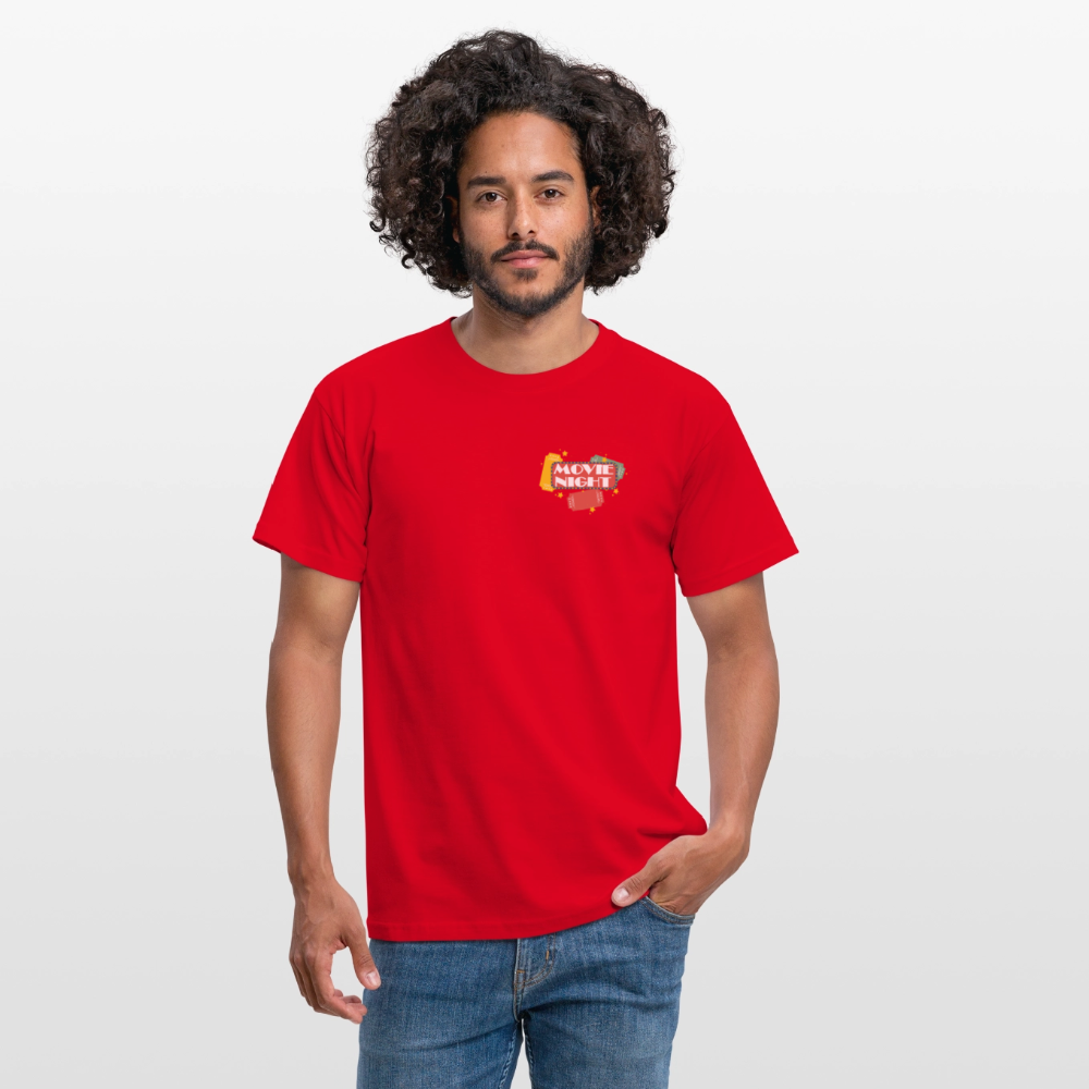 Männer T-Shirt Movie Night - Rot