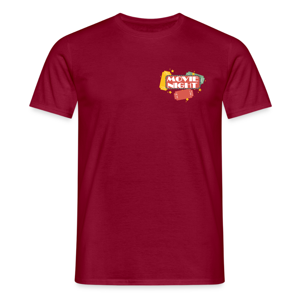 Männer T-Shirt Movie Night - Ziegelrot
