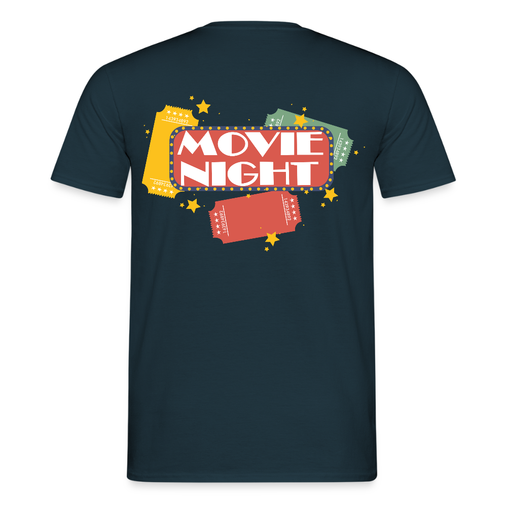 Männer T-Shirt Movie Night - Navy