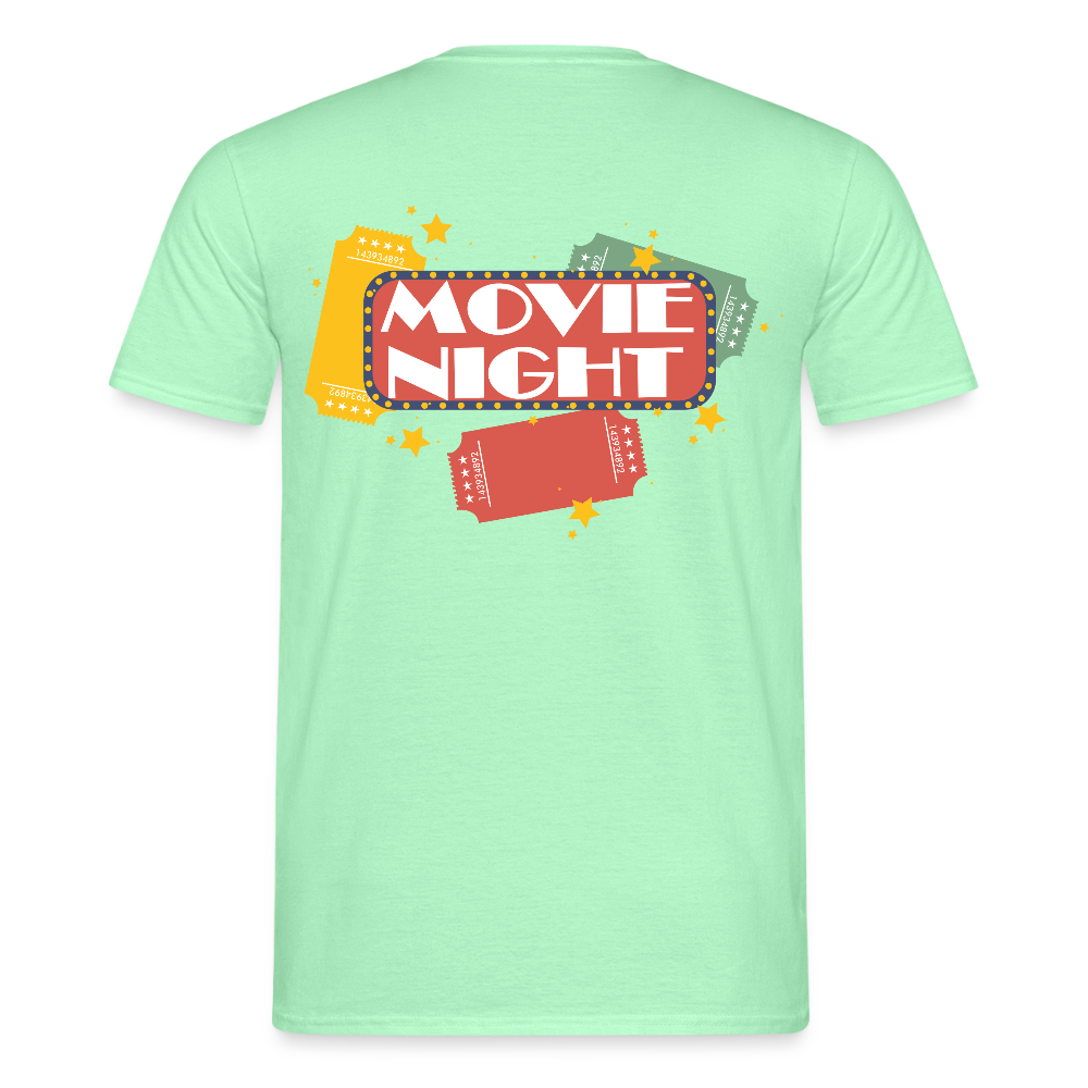 Männer T-Shirt Movie Night - Mintgrün