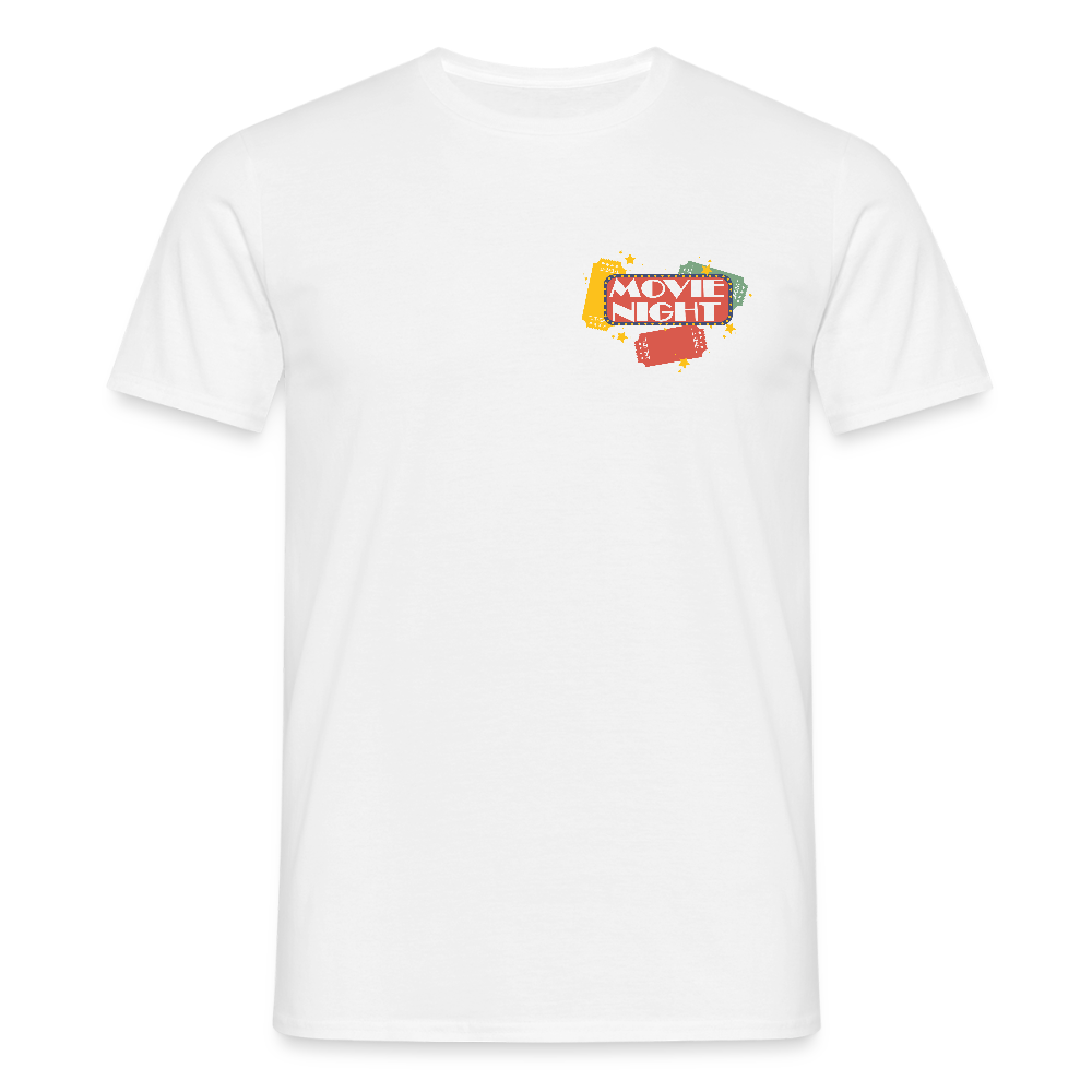 Männer T-Shirt Movie Night - Weiß