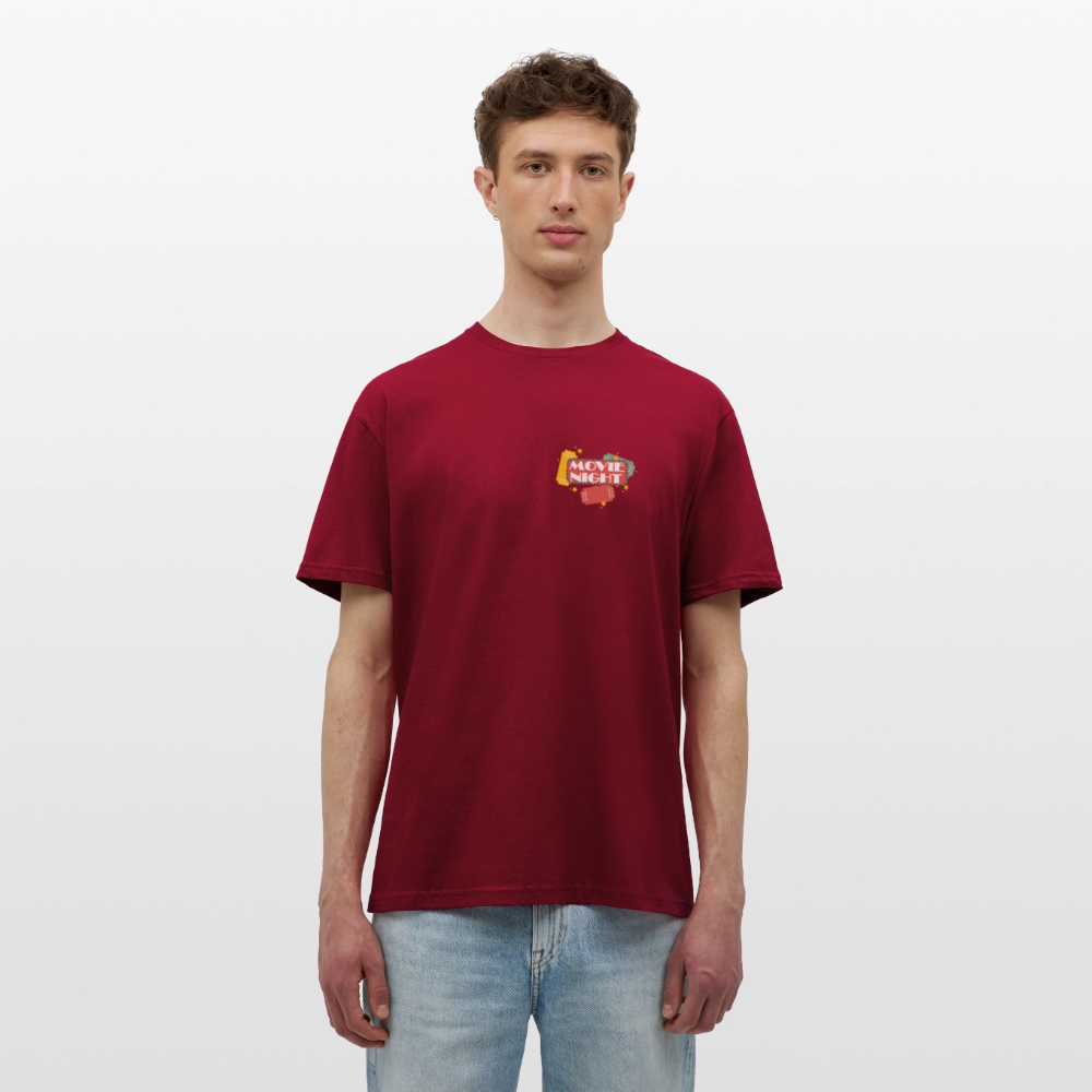 Männer T-Shirt Movie Night - Ziegelrot