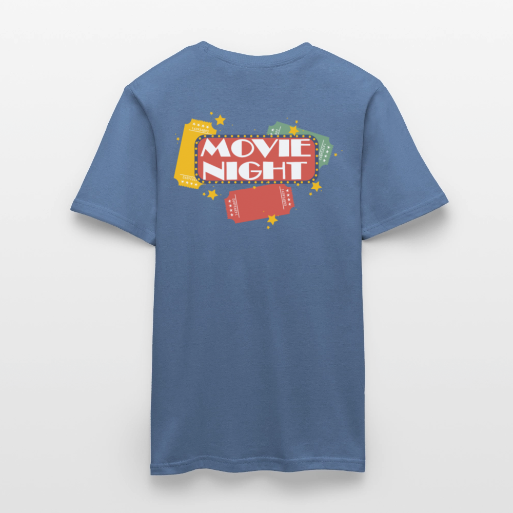 Männer T-Shirt Movie Night - Taubenblau 