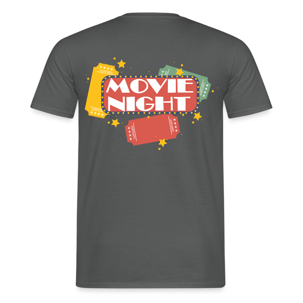 Männer T-Shirt Movie Night - Anthrazit