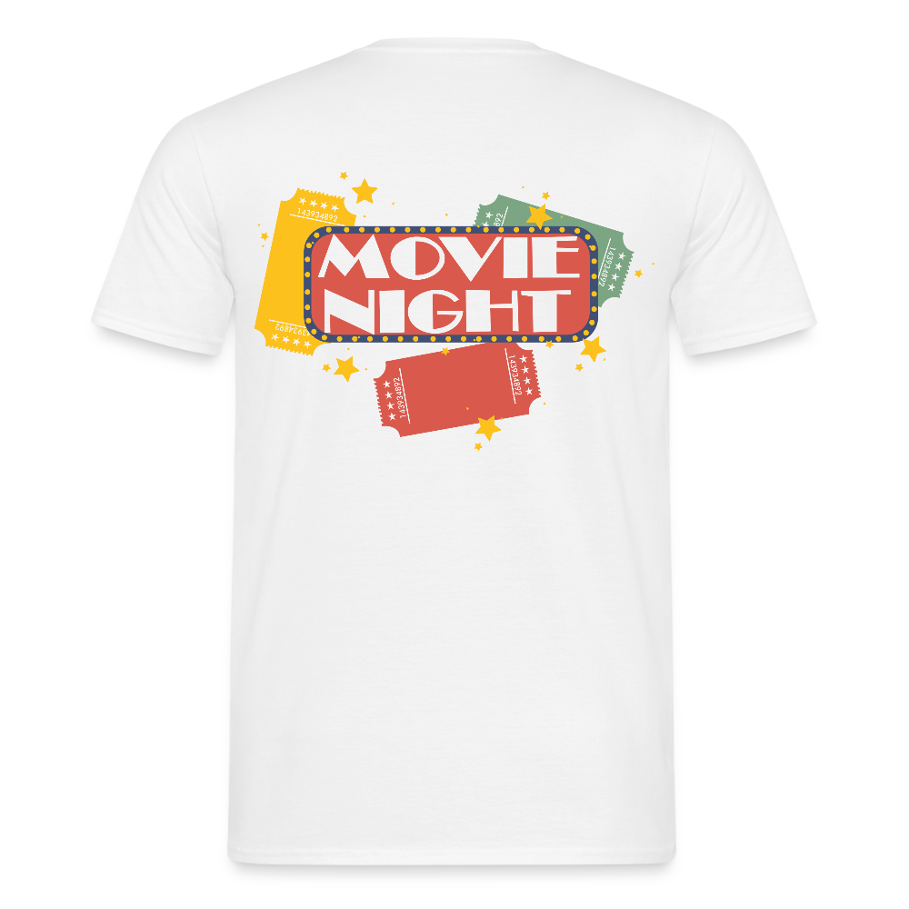 Männer T-Shirt Movie Night - Weiß