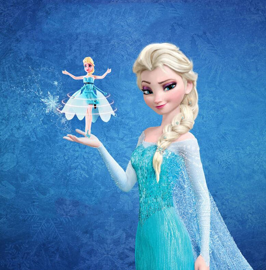 Frozen Princess Elsa Flying Little Fairy Hand Sensor Flying Vehicle Suspended Girl Children's Toy