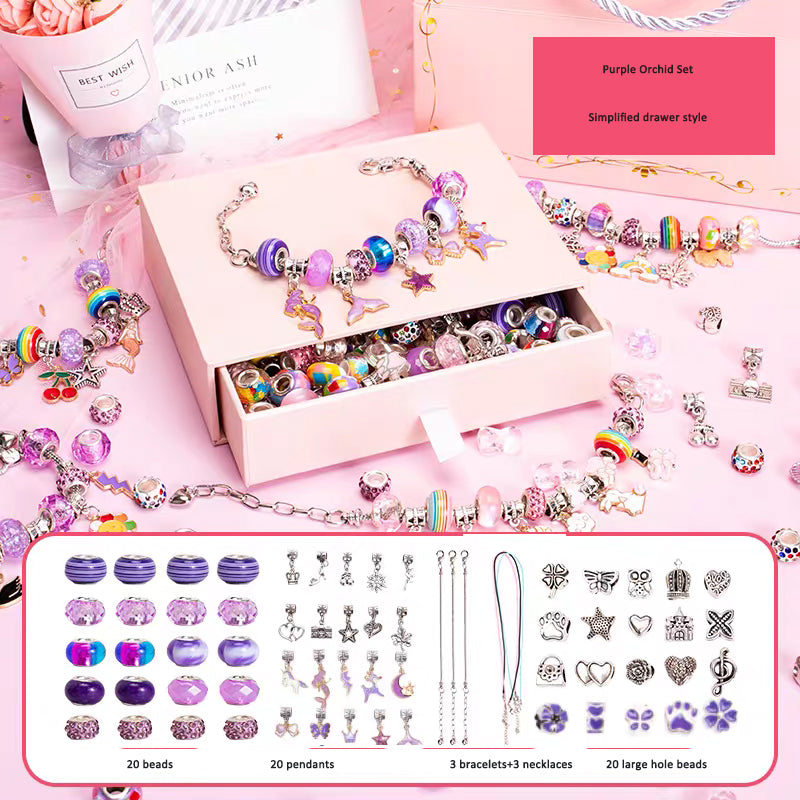 DIY handmade bead bracelet stickers for children, girl toy bracelets