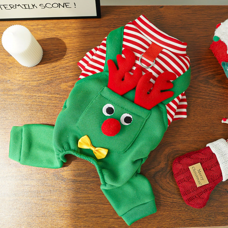 Festive Pet Apparel - Joyful Christmas Coats & Santa Suits for Dogs, Cats | Cute Cosplay