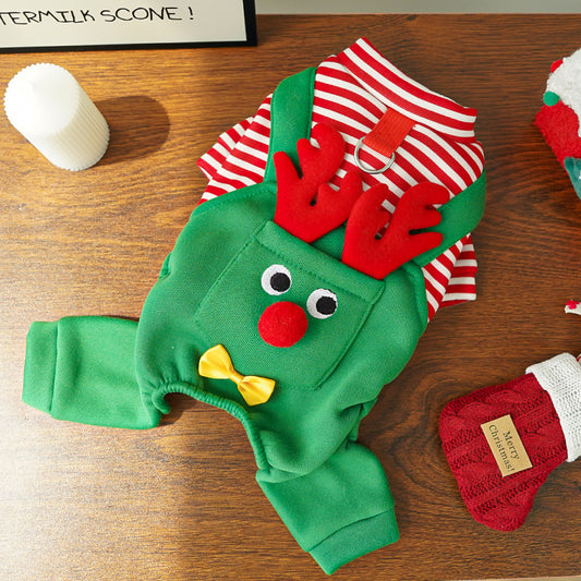 Festive Pet Apparel - Joyful Christmas Coats & Santa Suits for Dogs, Cats | Cute Cosplay